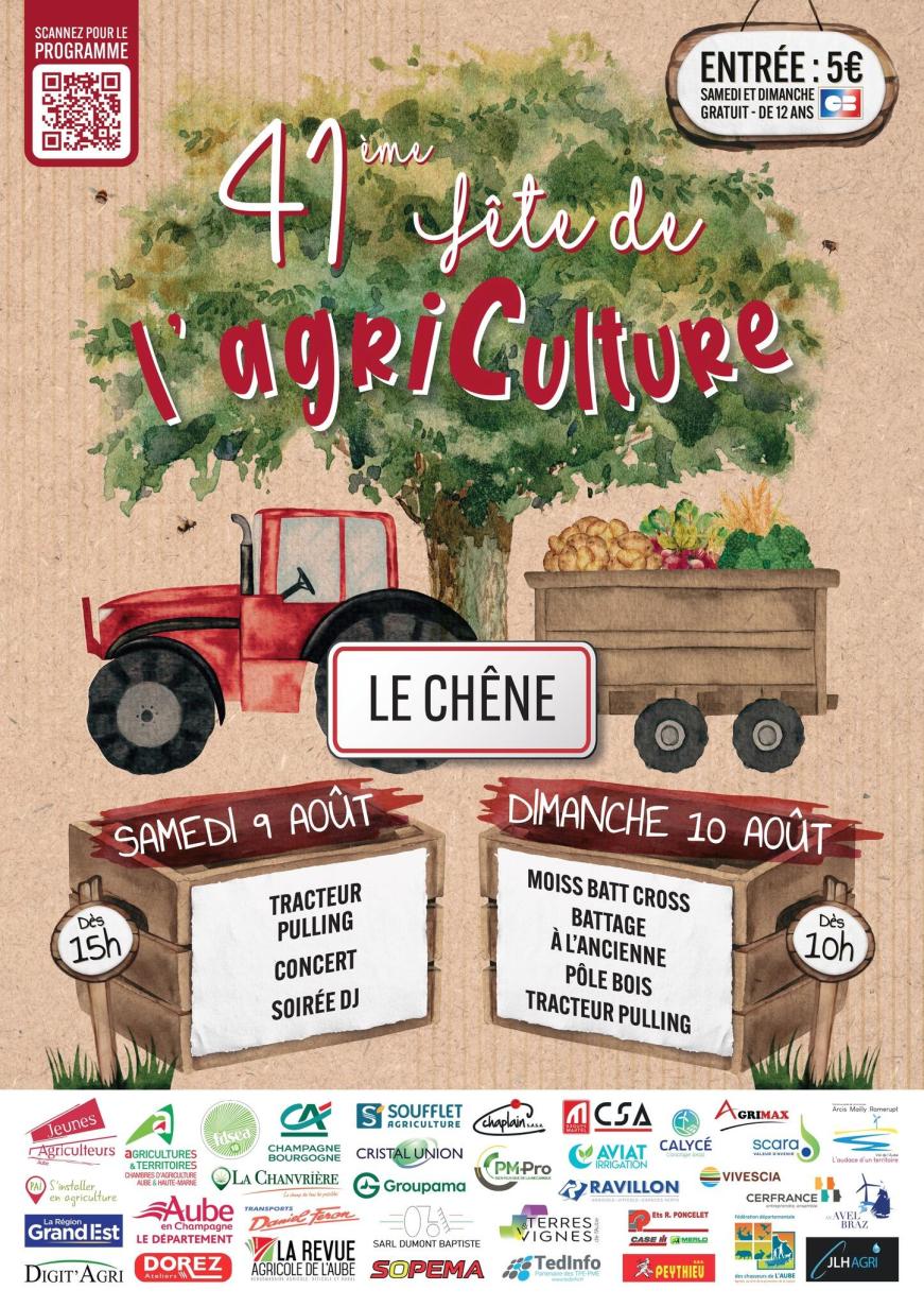 Affiche de la fête de l'agriculture de l'Aube