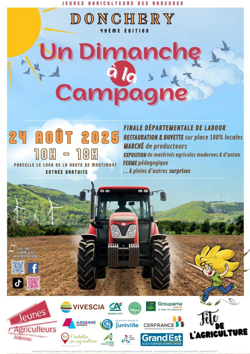 Affiche de la fête de l'agriculture des Ardennes
