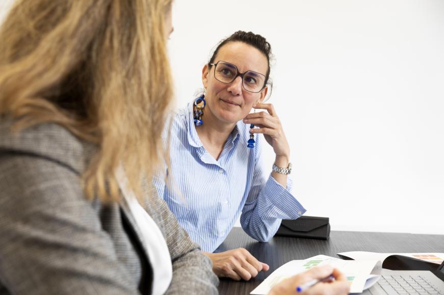 Conseillère avec sa cliente